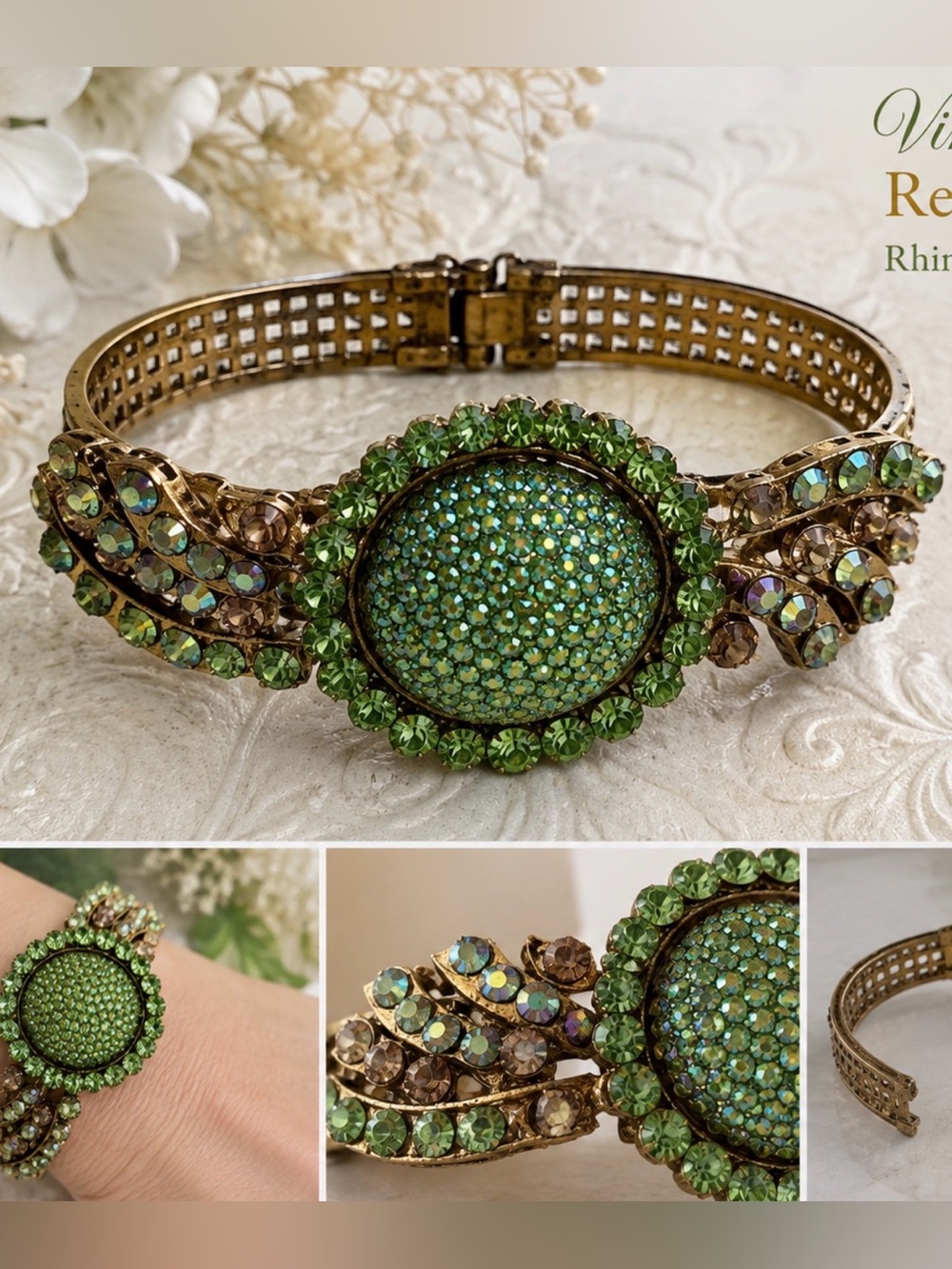 Vintage Regency (possible) jingle clamper bracelet from the 1950s-60s